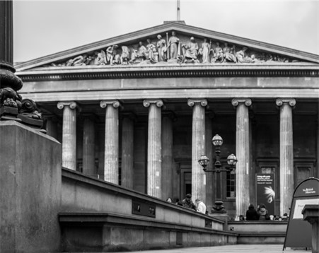 The British Museum, home to eight million works widely collected during the era of the British Empire