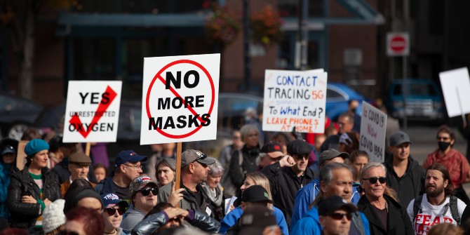 anti-mask rally