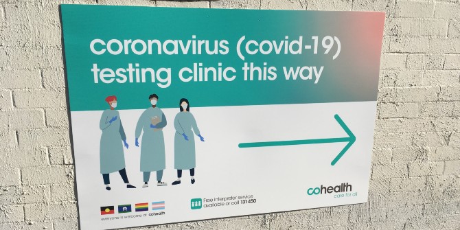 testing clinic sign