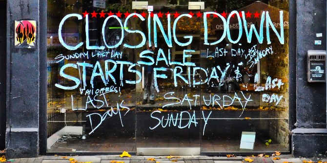 closing down
