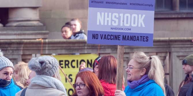 anti-vaccine protest