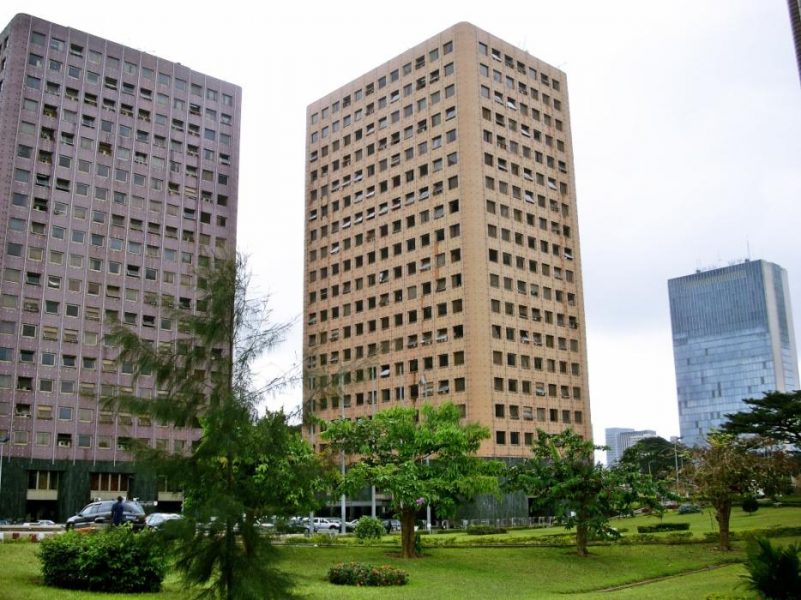 Administrative buildings in Abidjan.