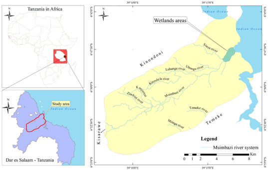 Map of the Msimbazi River Basin. Source: Machiwa et al., 2021