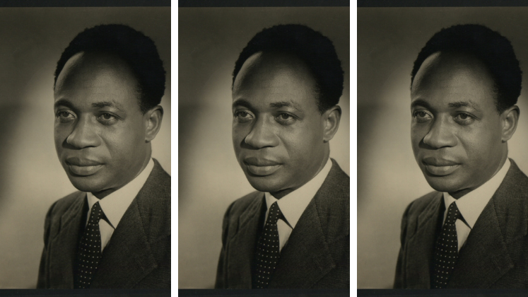 Three portraits of Kwame Nkrumah