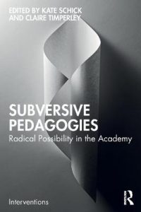 Book cover of Subversive Pedagogies