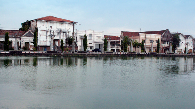 Semarang Old Town on river
