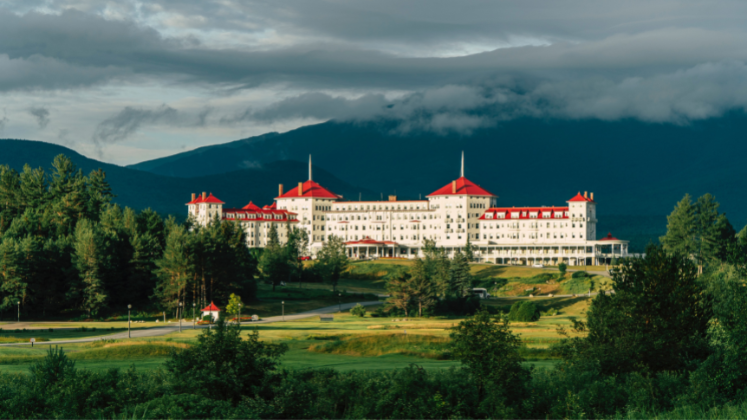 The Mt Washington Hotel in New Hampshire's White Mountains, Bretton Woods, USA