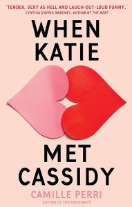 When Katie met Cassidy book cover image of two pairs of lips kissing,