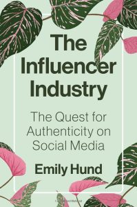 The Influencer Industry book cover green writing with illustrated green leaves