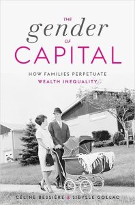 Cover of The Gender of Capital by Céline Bessière and Sibylle Gollac with an old black and white photograph of a man and woman pushing a pram in a suburban setting