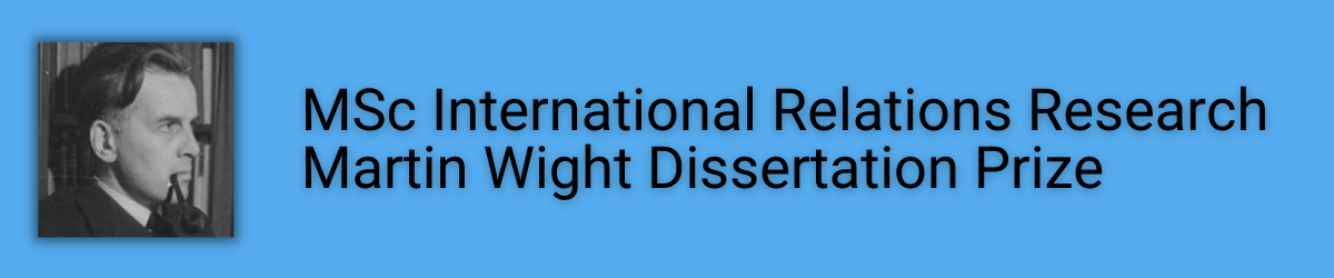 Martin Wight MSc IR Research dissertation prize