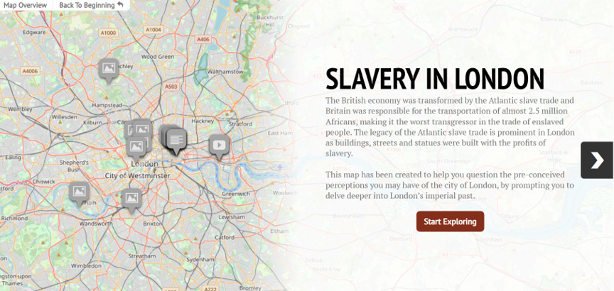 Slavery in London Map Overview