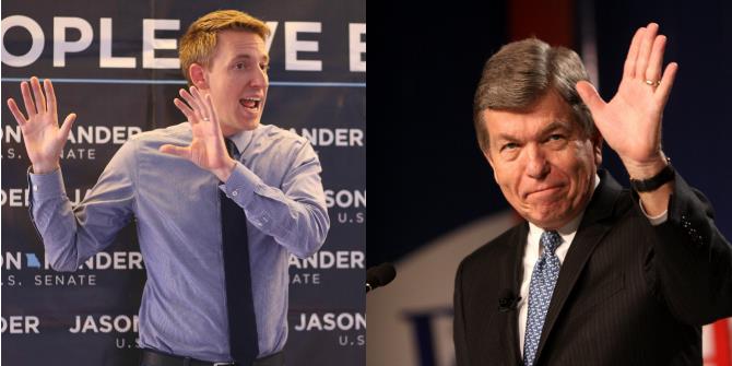 In Missouri’s Senate race, Democrat Jason Kander’s positioning as an outsider has turned Roy Blunt’s incumbency into a disadvantage.