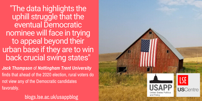 Ahead of the 2020 election, rural voters do not view any of the Democratic candidates favorably