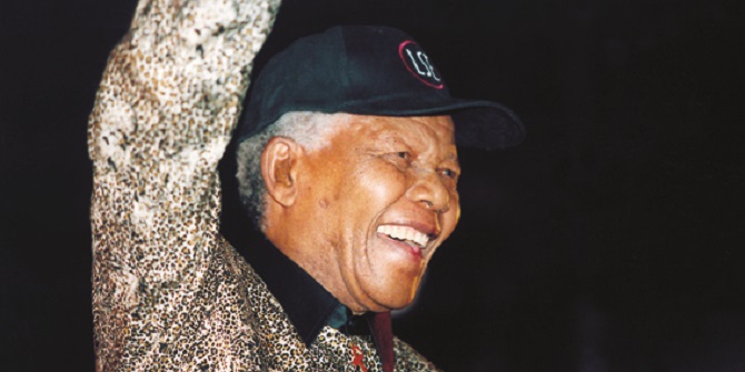 Nelson Mandela visits LSE. 6th April 2000