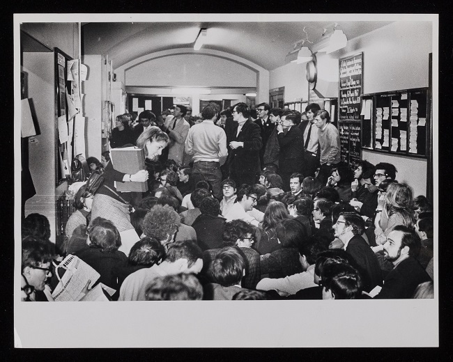 Old Building sit-in, March 1967. Credit: Beaver