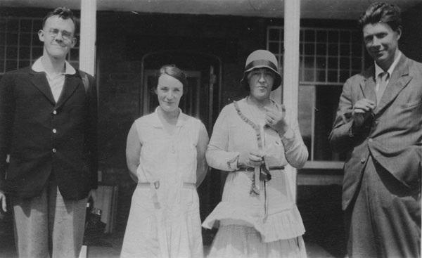 left to right: Arnold Plant, Marjory Mair, Jessy Mair, Lionel Robbins. IMAGELIBRARY/808. LSE