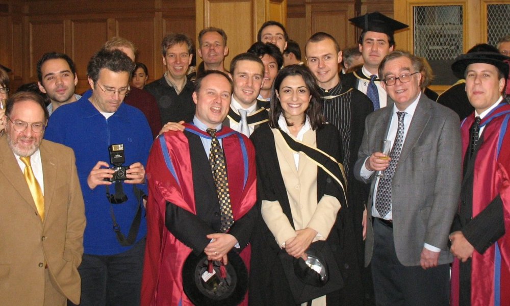 Staff and students at graduation in December 2006