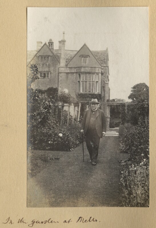 R B Haldane in the garden at Mells by Lady Ottoline Morrell, 1909