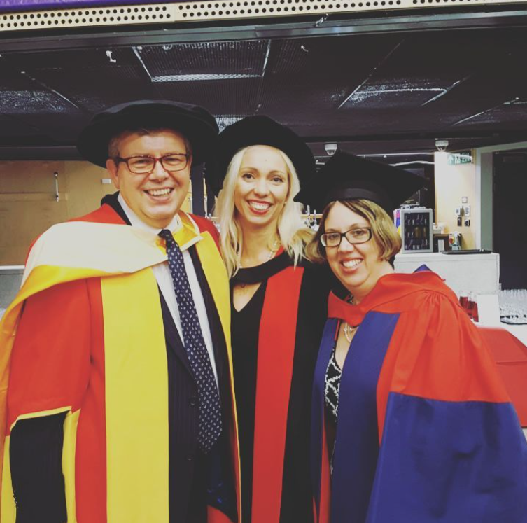 Professor Kevin Featherstone, Professor Sara Hobolt and Dr Jennifer Jackson-Preece at graduation, 2016. LSE