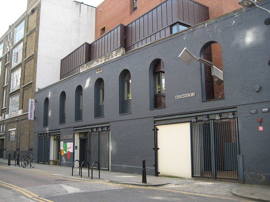 A photo of the Women's Library, E1, a converted Victorian Wash House