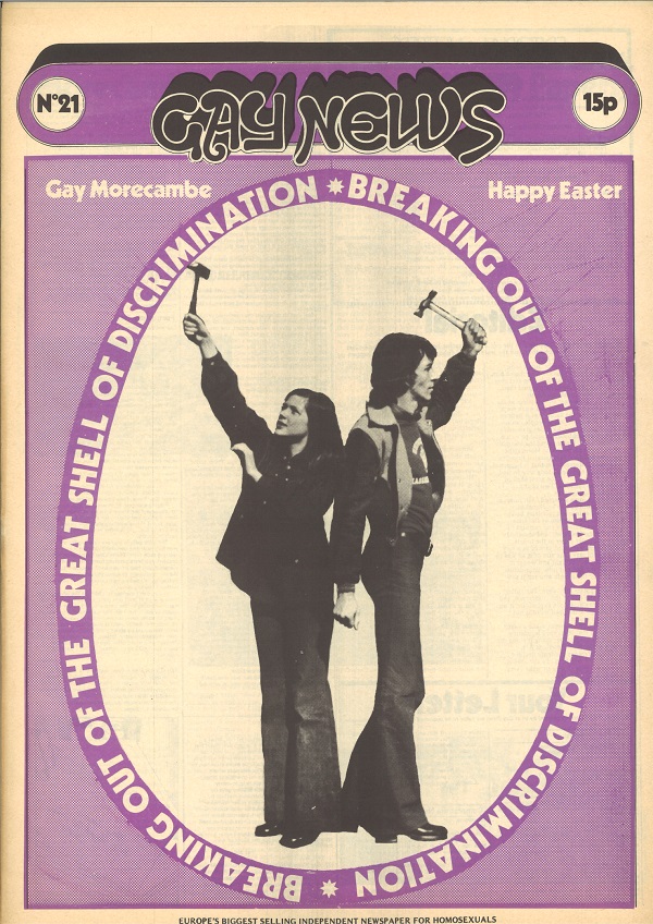 Cover of Gay News issue 21 1973 reporting on the first CHE conference. LSE
