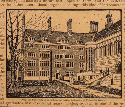 Image of Crosby Hall printed in The Vote, 23 January 1923