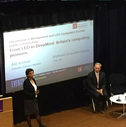 Eric Schmidt talking at LSE