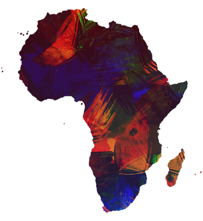 artwork outline of Africa