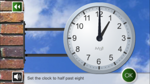 App: Moji Clock (screen capture), 8:30
